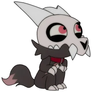 😇 87636dd0 King Clawthorne The Owl House Мультфильм, Анимация, Демон, Собака, Милый, The Owl House, Кинг Коготьорн telegram sticker