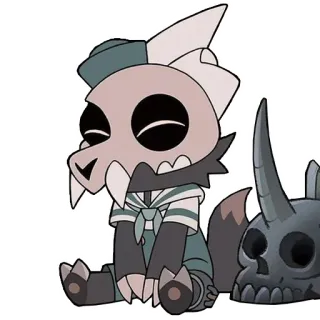 😊 c77a59b2 King The Owl House Мультфильм, Персонаж, Милый, Череп, Анимация, Фэнтези, Дом совы, Кинг telegram sticker