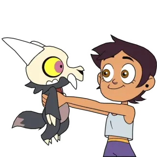 😶 dee76f11 Luz Noceda The Owl House The Owl House, Луз Носеда, Кинг, мультфильм, Disney, анимация, милый telegram sticker