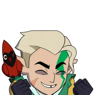 🤗 04359b61 Hunter The Owl House LET'S GOOOOO! Kartun, Animasi, Karakter, Perayaan, Kegembiraan, The Owl House telegram sticker