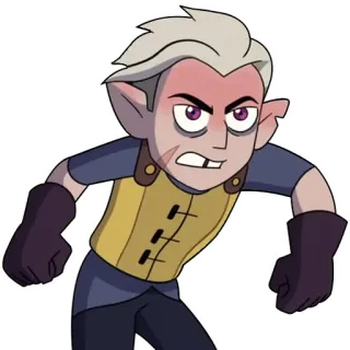 😡 5d10d7d7 Hunter The Owl House Kartun, Marah, Karakter, Grimace, Hunter, The Owl House telegram sticker