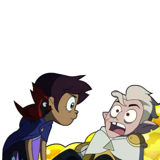 😱 9d343ec1 Luz Noceda The Owl House kartun, animasi, The Owl House, Disney, Luz Noceda, Hunter telegram sticker