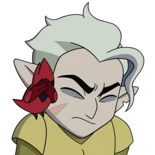 😖 b5819fce Hunter The Owl House kartun, animasi, karakter, pemburu, The Owl House, Golden Guard telegram sticker