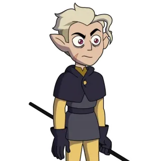 🤨 c1e95499 Hunter The Owl House Kartun, Karakter, The Owl House, Hunter, Tongkat telegram sticker