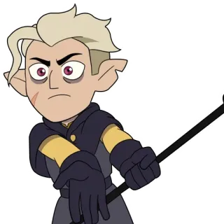 😠 ca74e7c7 Hunter The Owl House The Owl House, Hunter, Penjaga Emas, Kartun, Animasi, Karakter telegram sticker