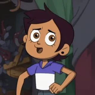 🙂 13af8987 Luz Noceda The Owl House kartun, animasi, Luz Noceda, The Owl House, karakter telegram sticker