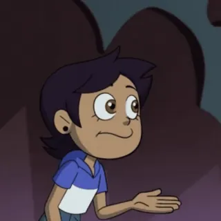 🤫 2e3879f9 Luz Noceda The Owl House animasi, kartun, karakter, Luz Noceda, The Owl House, penyihir, Disney telegram sticker