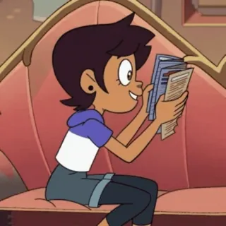 😇 ab08db52 Luz Noceda The Owl House kartun, animasi, karakter, Luz Noceda, The Owl House telegram sticker