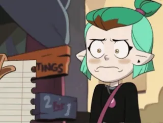 😐 b63b67c3 Amity Blight The Owl House TINGS Amity, Owl House, kartun, penyihir, anime telegram sticker