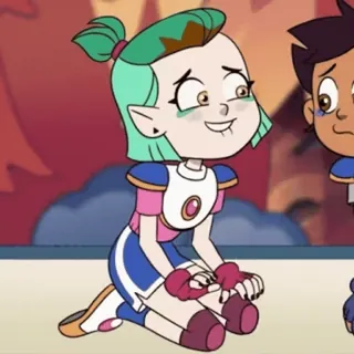 ☺️ d77cc5e2 Amity Blight The Owl House мультфильм, анимированный, персонаж, ведьма, фэнтези telegram sticker