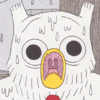 😧 16c3690b makhluk, kartun, binatang, monster telegram sticker