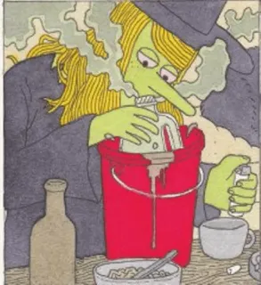 😻 0b66998a phù thủy, ma thuật, thuốc tiên, ảo mộng, hình minh họa telegram sticker