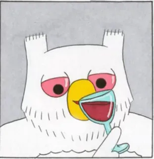 🍷 8685aafe cú mèo, rượu vang, uống rượu, phim hoạt hình, động vật, chim telegram sticker