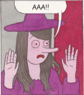 😧 f9fce6b6 AAA!! phù thủy, hoạt hình, truyện tranh, hình minh họa, Halloween, phép thuật telegram sticker