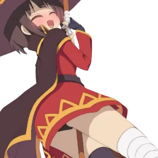 ❤ 4a2fc881 Megumin Konosuba Anime, Megumin, Konosuba, Magicienne, Mignon, Fille Anime telegram sticker