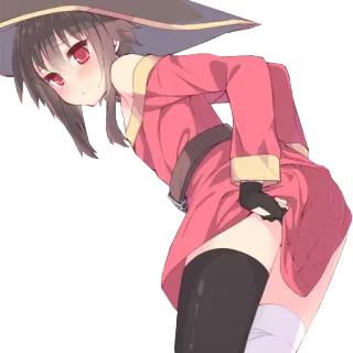 😊 9007f450 Megumin Konosuba Anime, Personnage, Magicien, Magie, Fille, Megumin, Konosuba telegram sticker