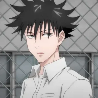 🐺 50f1af25 Megumi Fushiguro Jujutsu Kaisen อนิเมะ, มังงะ, Jujutsu Kaisen, เมกุมิ ฟุชิกุโระ, ตัวละคร, วัยรุ่น, ชุดนักเรียน telegram sticker
