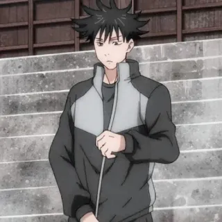 🐺 983c7c0b Megumi Fushiguro Jujutsu Kaisen อนิเมะ, เมงุมิ ฟุชิกุโระ, มหาเวทย์ผนึกมาร, ตัวละคร, มังงะ telegram sticker