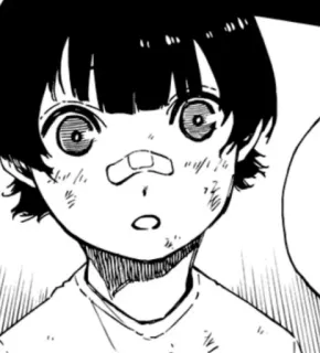 👦 60283158 child, anime, manga, bandaid, scars whatsapp sticker