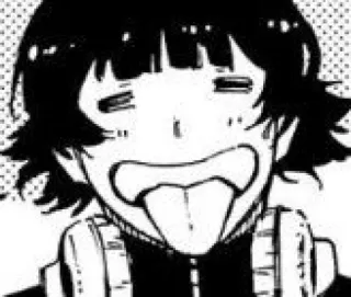 😝 d5342432 manga, anime, expression, tongue, happy whatsapp sticker