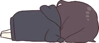 🙃 45389fe7 anime, sleepy, sleeping, tired telegram sticker