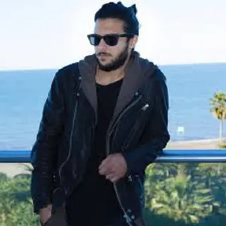 😎 39621f83 man, sunglasses, sea, leather jacket, ocean, male telegram sticker