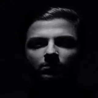 😡 b0a65382 man, portrait, face, black and white, shadow, dark, person telegram sticker