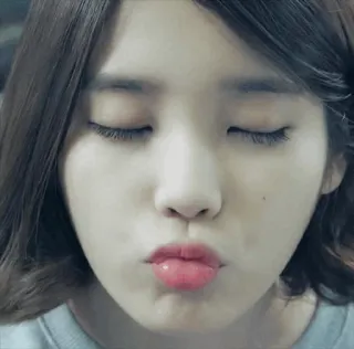 😘 fa3a53c0 frau, koreanisch, asiatisch, kuss, gesicht, porträt whatsapp sticker