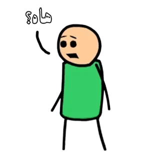 😦 311a8c19 هاه؟ 问题, 卡通, 困惑, 阿拉伯语 telegram sticker