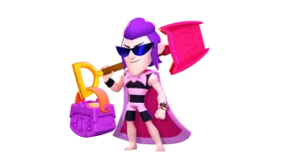 🔥 1e989b85 Mortis Brawl Stars เกมมือถือ, เกมต่อสู้, พลั่ว, ชายหาด, ฤดูร้อน telegram sticker