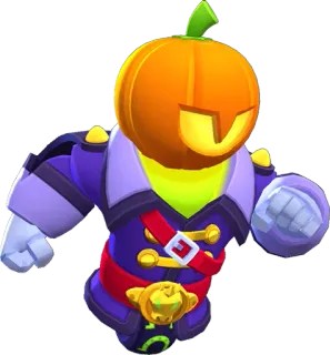 🔥 9631a538 ฮาโลวีน, ฟักทอง, สัตว์ประหลาด, เกม, บรอว์ลสตาร์ส telegram sticker