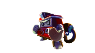 🔥 bae6a682 8-Bit Brawl Stars หุ่นยนต์, อาร์เคด, เรโทร, พิกเซล, 8 บิต, บรอว์ลสตาร์ส telegram sticker