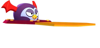 🔥 cba1981c การ์ตูน, นก, โกรธ, สัตว์ประหลาด, สีม่วง, เกม telegram sticker