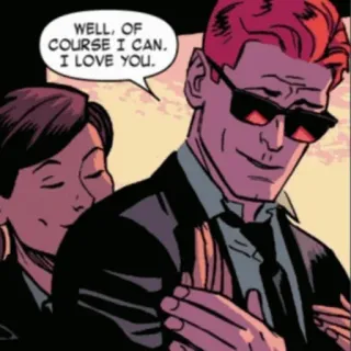 ❤️ f04c133b WELL, OF COURSE I CAN. I LOVE YOU. amore, fumetto, romance telegram sticker