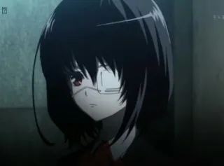 🖤 262be366 Mei Misaki Another anime, girl, mystery, horror, Mei Misaki, Another whatsapp sticker