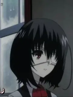 🖤 36826138 Mei Misaki Another anime, character, mei misaki, another whatsapp sticker