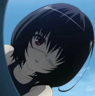 🖤 6df5c973 anime, girl, swimsuit, character whatsapp sticker