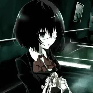 🖤 b13f5ac4 Mei Misaki Another anime, girl, horror, mystery, Another, Mei Misaki whatsapp sticker