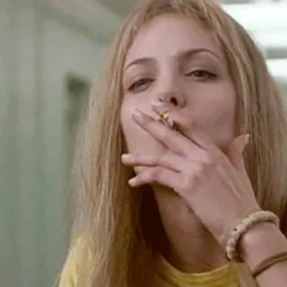 🥀 671172fa hút thuốc, thuốc lá, phụ nữ, tóc vàng, ma túy telegram sticker