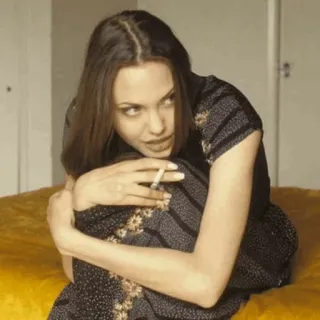 🌧 934bd4fe thuốc lá, phụ nữ, hút thuốc, diễn viên, chân dung, cổ điển telegram sticker