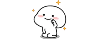 ✨ 1a87f9cb cute, kawaii, sparkles, character telegram sticker