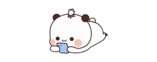 ✨ 4a6b97f6 panda, cute, kawaii, animal, cartoon telegram sticker