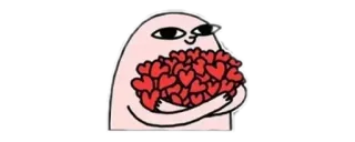 ✨ b0c0a2e1 sticker, cartoon, love, heart, character telegram sticker