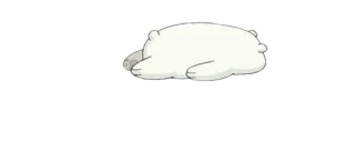 ✨ ca672548 Ice Bear We Bare Bears bear, cartoon, lazy, sleepy, cute telegram sticker