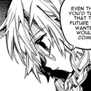 📦 ae206e7c EVEN TH YOU'D TR THAT T FUTURE WANTED WOULD COME Manga, Traurig, Weinen, Anime, Monochrom, Tränen, Comic telegram sticker