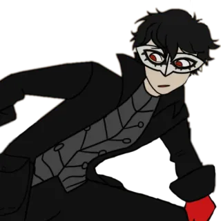 😥 901029b3 Joker Persona 5 persona 5, joker, anime, video game, karakter telegram sticker