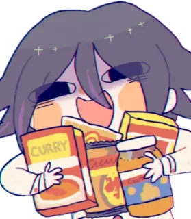 🍜 3e014887 CURRY curry, food, kawaii, cute, cartoon whatsapp sticker