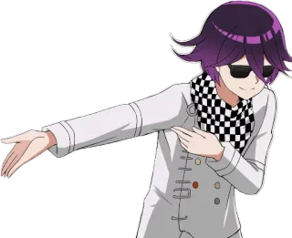 👏 41c9277d Kokichi Oma Danganronpa V3: Killing Harmony anime, character, kokichi oma, danganronpa, cool, shades, dab whatsapp sticker