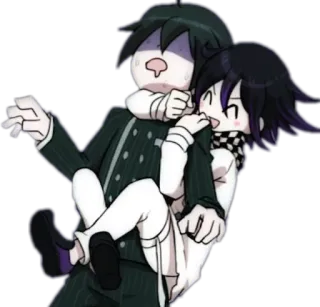 ❤️ 4a056c07 Kokichi Oma Danganronpa V3: Killing Harmony anime, danganronpa, kokichi oma, shuichi saihara, anime sticker, characters, carrying whatsapp sticker