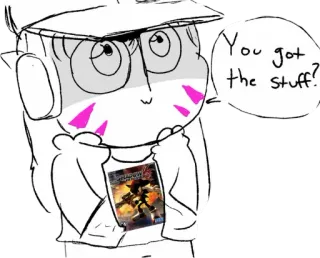 🕵‍♀ 76ca2842 You got the stuff? 애니메이션, D.Va, 만화, 말풍선 telegram sticker